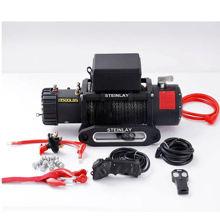 13500 lbs tow winch 12v electric winch 4x4 offroad heavy duty winch for sale