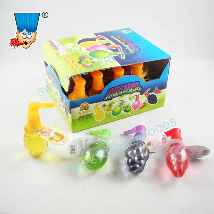 Fruit Shape Sour Spray Liquid Candy Sweets