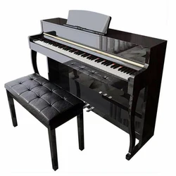 Aiersi good bargain bright baking paint upright piano 88 key professional piano sound white or black sustain pedal digital piano