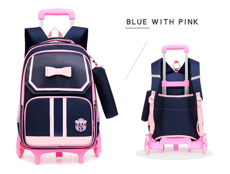Школьный рюкзак на колесиках для детей-подростков, школьный рюкзак на колесиках