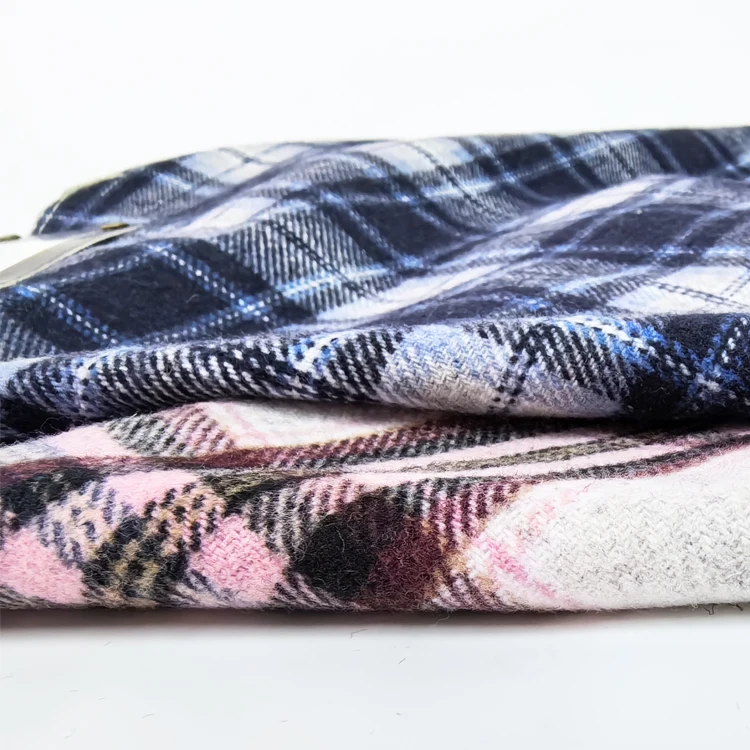 High quality cotton yarn dyed and brushed flannel fabric with fashionable and stylish style