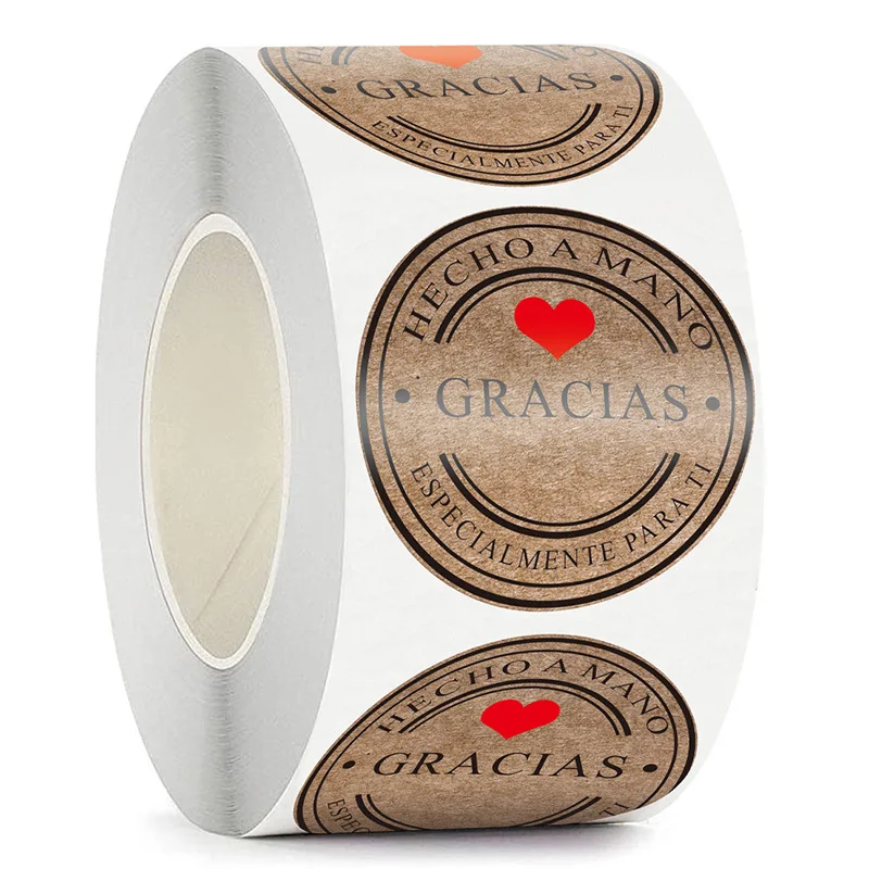 PLB00021 Sticker Label Roll Printing Cutting Bosch Label Paper Pink Print Label Termal For Pen