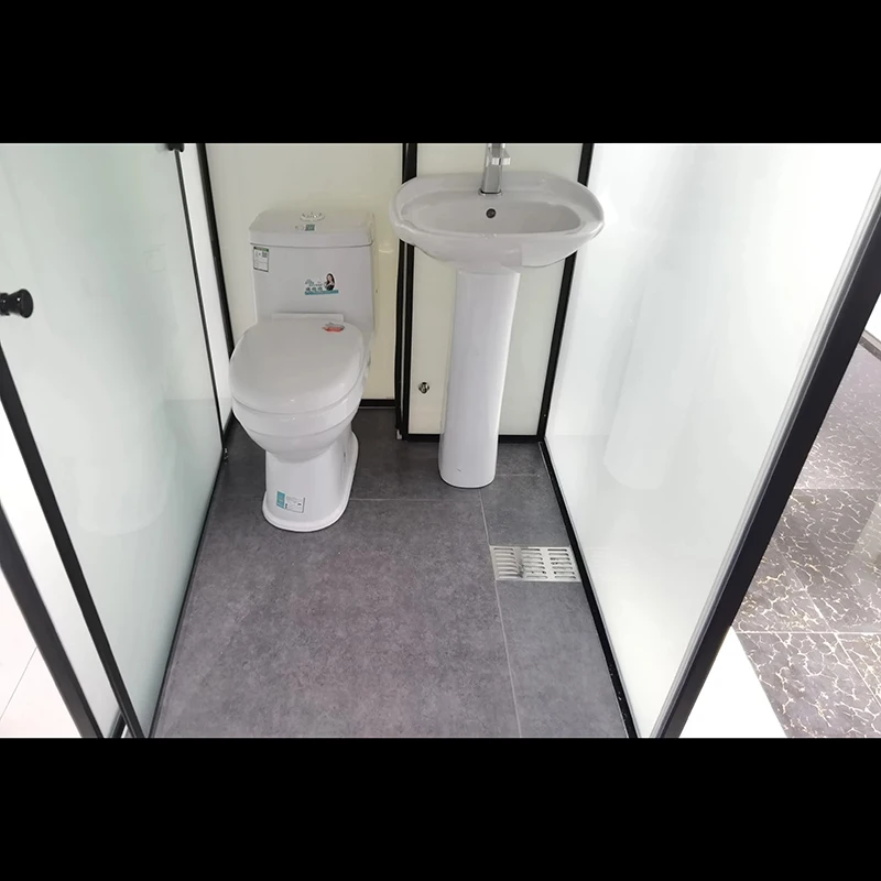 glass prefabricated bathroom unit tiny toilet shower cubicle cabin for small ensuite