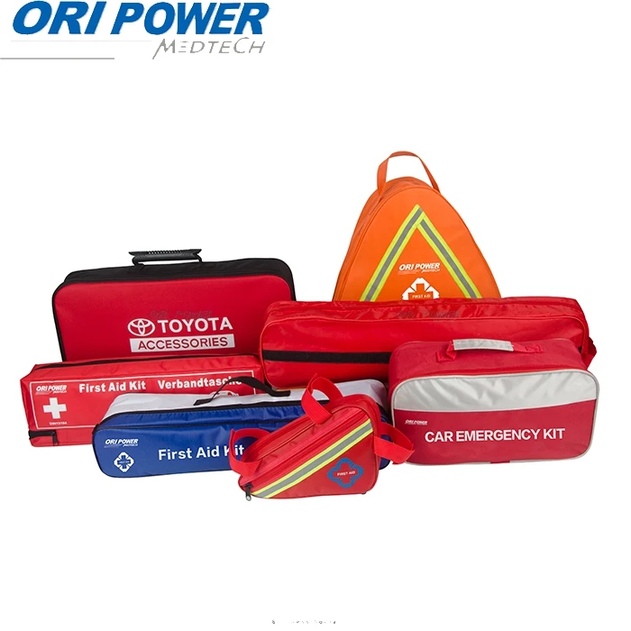 Oripower Hot Selling Roadside Adventure Rescue Auto Car Emergency kit tool bag First Aid Kit for Car