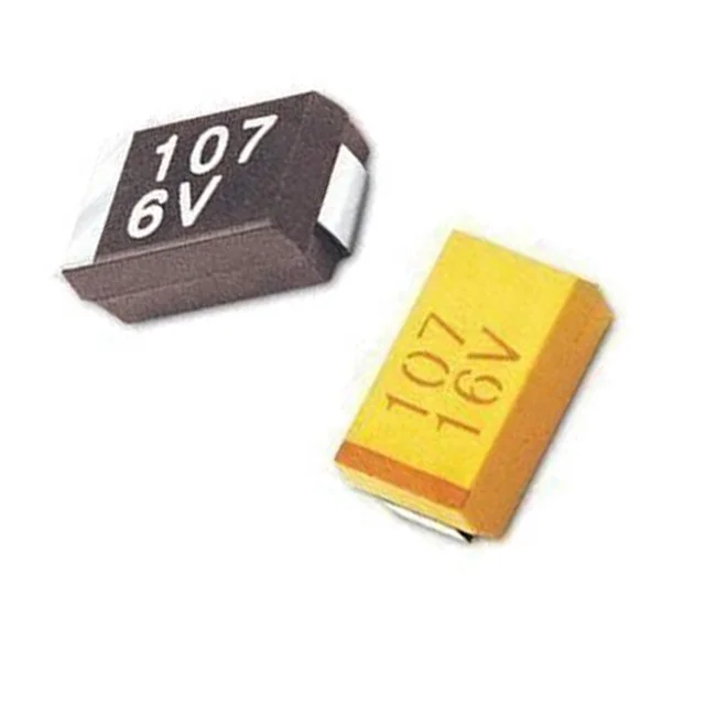 SMD SMT Chip Tantalum Capacitor 100uF 107K 25V CASE E V 10%  20% TAJE107K025RNJ