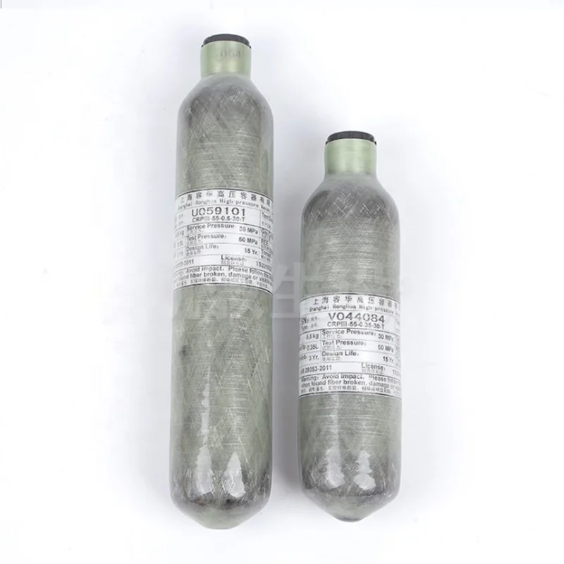 High pressure Factory Direct Sale 4500psi 30mpa 300bar  Carbon Fiber Bottle gas Cylinder