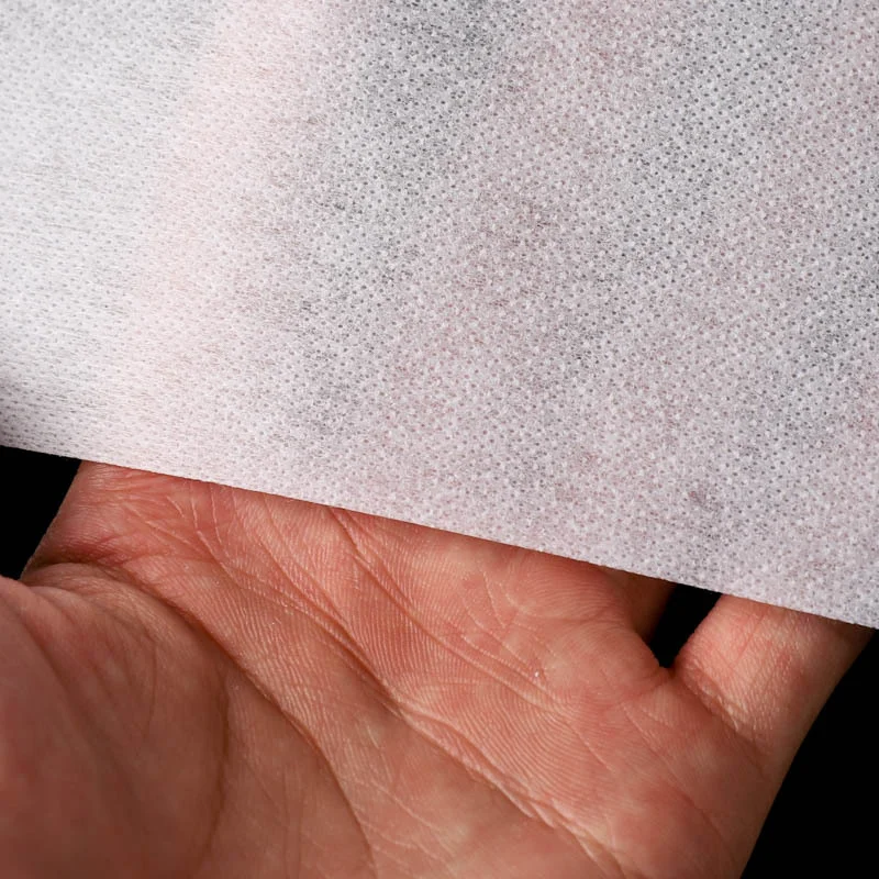 Interlining Supplier 100% Polyester 65g Black Fusible Interlining Fabric Nonwoven Interlining for Garments 100cm Width