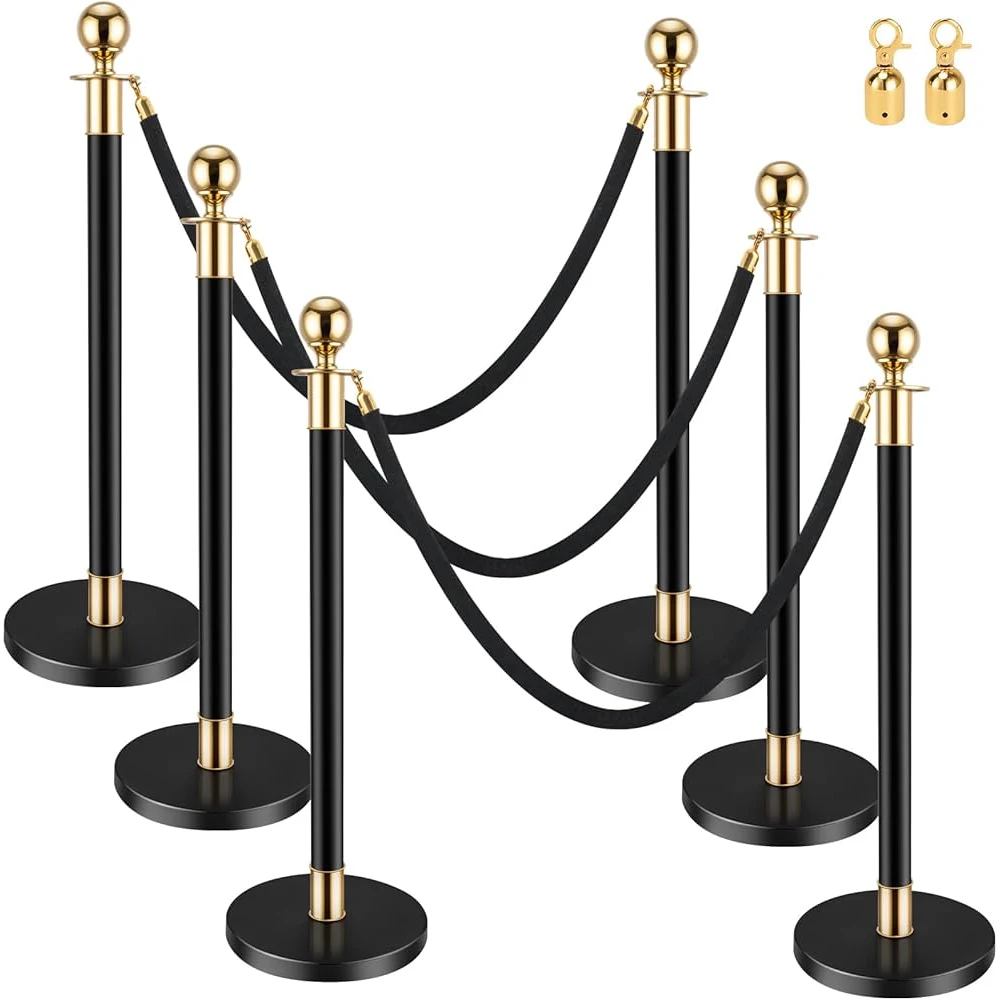 China Suppliers Airport Queue Pole Retractable Belt Barrier Pole Barriers