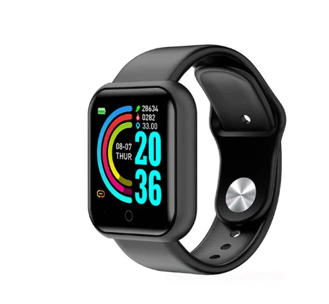 
Hot IP67 Waterproof Sport Fitness Tracker Smart Bracelet Blood Pressure Heart Rate Monitor D20 Y68 Smart watch 
