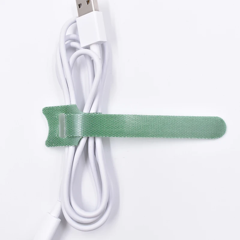 6inches length colorized reusable hook and loop reusable cable ties wraps