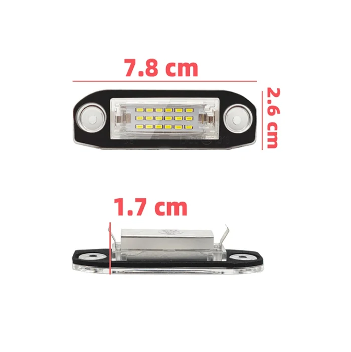 LED Number Lamps License Plate Light For Volvo S80 XC90 S40 V60 XC60 S60 C70 V50 XC70 V70