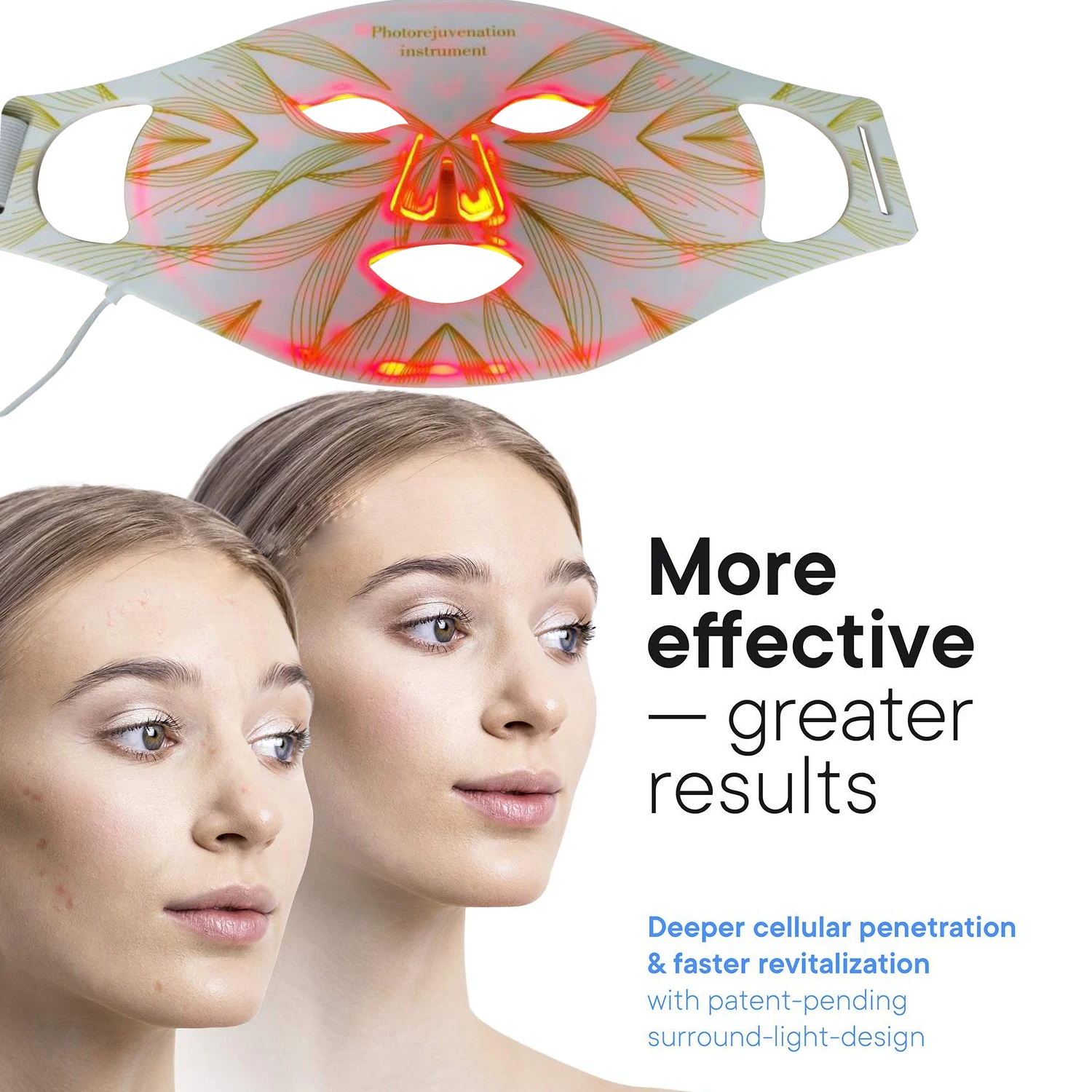 4 Colour Pdt Photon Face Masks Skin Rejuvenation Led Beauty Light Therapy Facial Mask