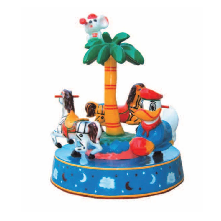 Plane Flower Nordic Manege Horses Counter 6 Seats Vintage Carousel Picking Kids mini carnival rides merry go round For Sale