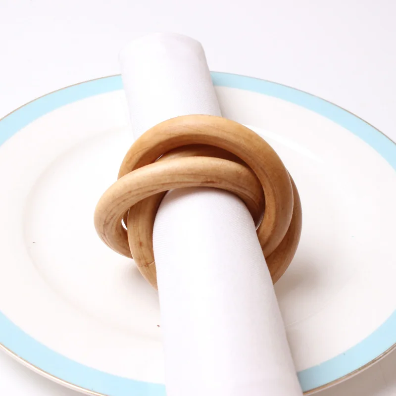 Custom Wood Napkin Ring Holder Walnut Napkin Rings For Hotel,Wholesale Home Party Hand Made Wooden Napkin Rings