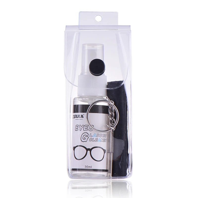 2023 2in1 Eyeglasses Cleaning Kit (spray cleaner /microfiber lens cleaning cloth /brush tool) 30 ml Optical Cleaner kit