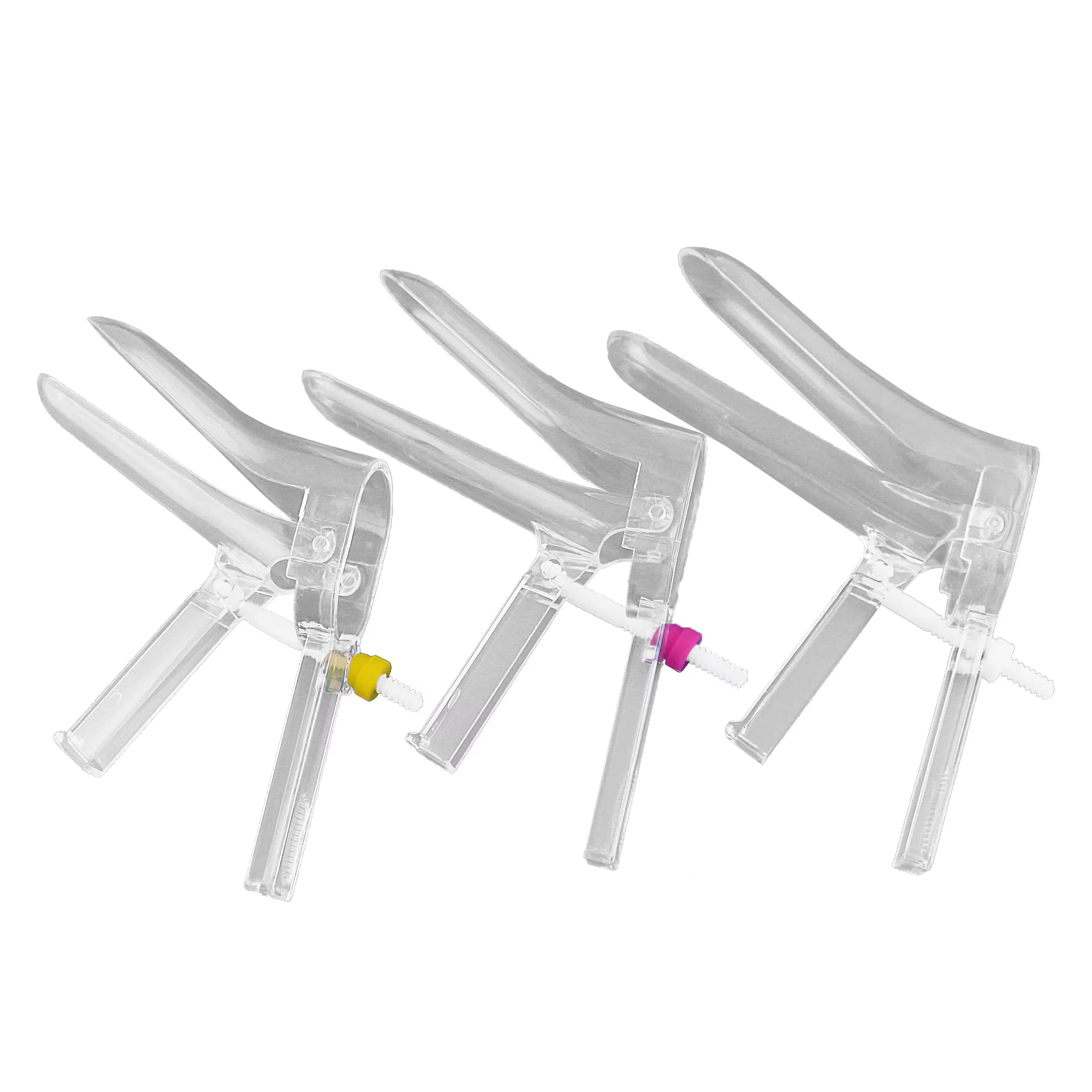 Disposable medical sterile plastic S/M/L side screw vaginal speculum