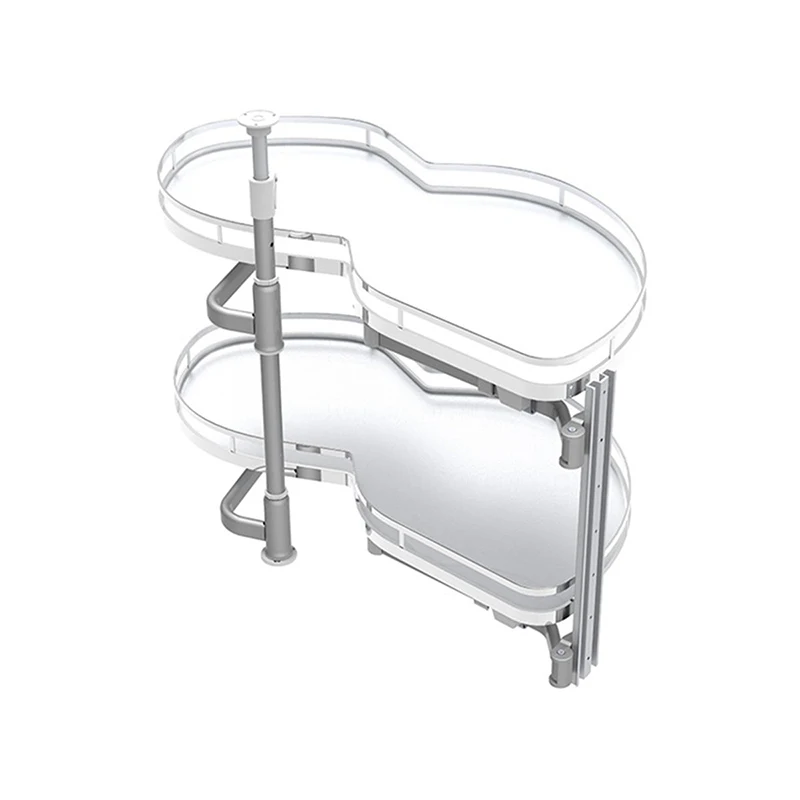 WELLTOP Kitchen Cabinet Blind Corner Pull Swing Tray 36 inch Cabinet 2 Layer Swing Tray Soft Close Basket VT-09.031-1