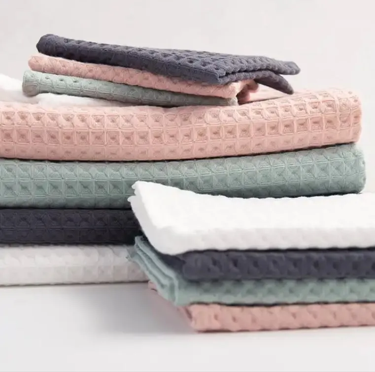 Двухслойное супер мягкое полотенце из хлопка для ванны с вафельный узор набор полотенец для подарков