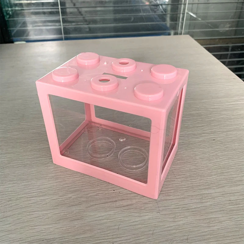 Building Block Mini Fish Tank DIY Combination Plastic Aquariums Decoration Accessories