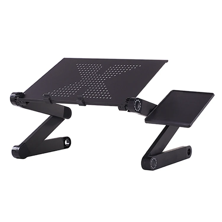 Computer Cooling Boneruy Aluminium Alloy Ergonomic Adjustable Height Portable Laptop Table with Dock Stand