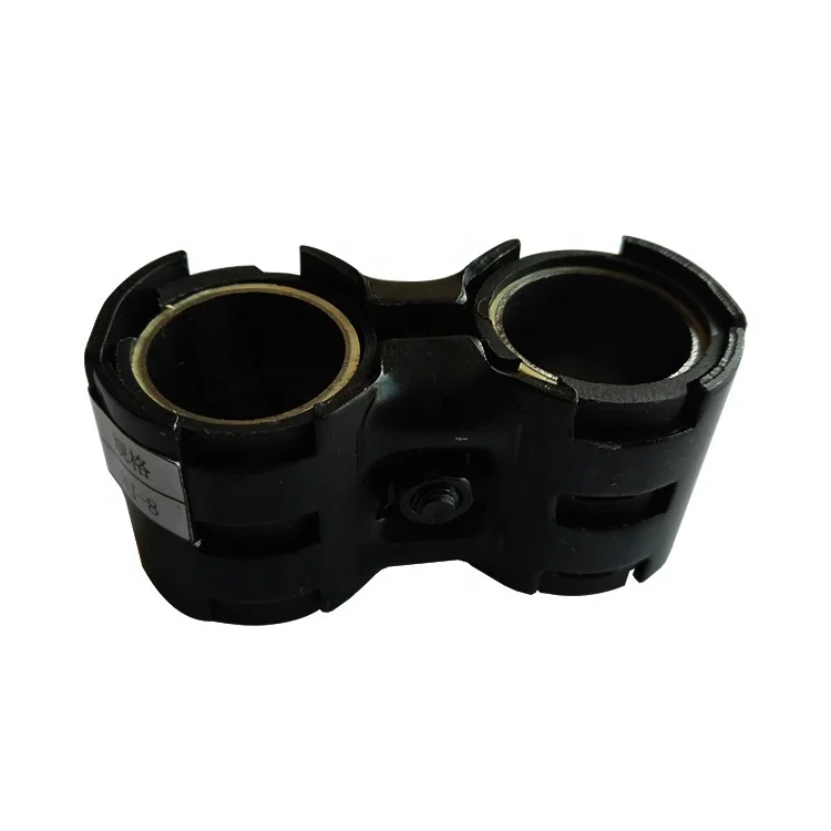 Wholesale custom odm/oem lean tubes black 2 ways connectors stamping techniques anti rust metal pipe clamp joints