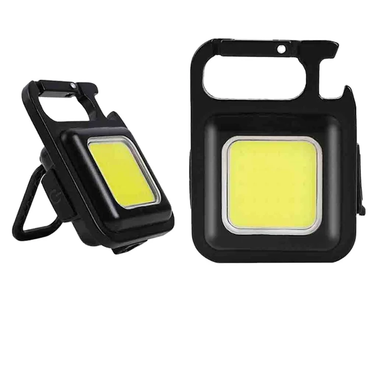 Multifunctional Outdoor Portable USB COB Work Light Inspection Light Camping Mini Led Flashlight Cob Rechargeable Keychain Light
