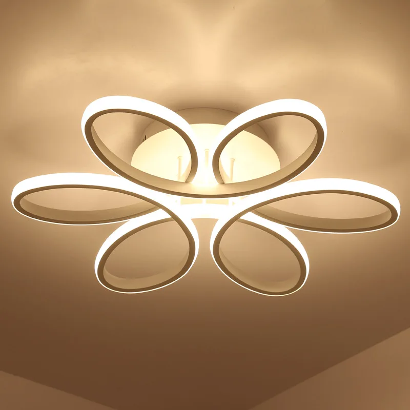 Living Room LED Ceiling Light Modern Dia74cm Flower LED Ceiling Lamp