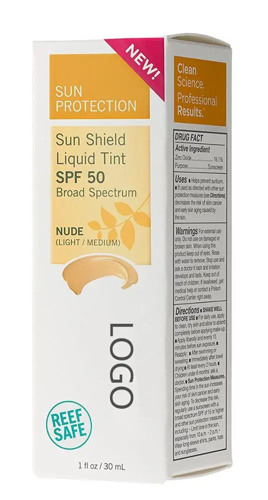 Собственная Марка SPF 50, безмасляный солнцезащитный крем для всех типов кожи