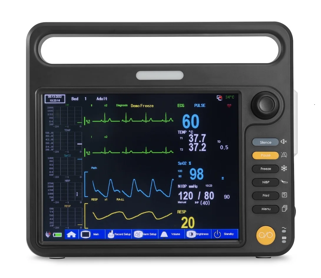 Veterinary capnograph Vital sign monitor with ETCO2 sensor