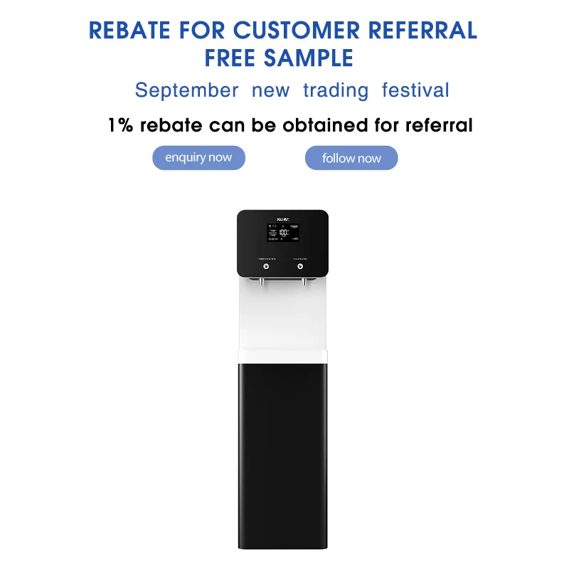 Newcommercial Stainless Canton Fair Water Purifier 5 Stage RO Chiller Water Filter System 304 Compressor Cooling Water Purifier