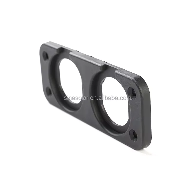 Waterproof Plastic PA66 Base Dual Car RV Boat Charger Panel Mounted Rear Two Holes Position Power Socket