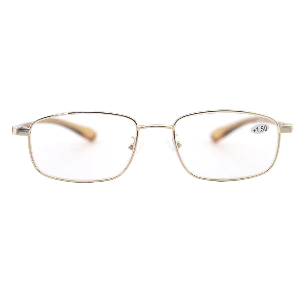 Cheap Men Reading Glasses Women Presbyopic Glasses Elderly Metal Frame Hyperopia Diopter  Prescription Eyeglasses