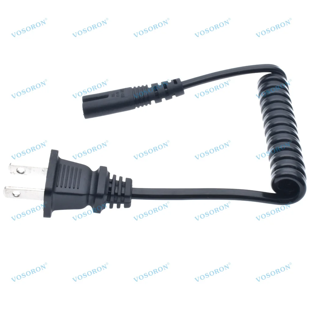 NEMA1-15P to IEC320 C7 Figure 8 Shotgun Connector Retractable Spring AC Power Supply Cable Cord Wire Socket Plug Jack