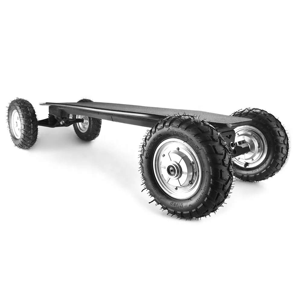 Deo OEM ODM wood / bamboo flexible deck all terrain electric skateboard kit off road dual motor fast speed