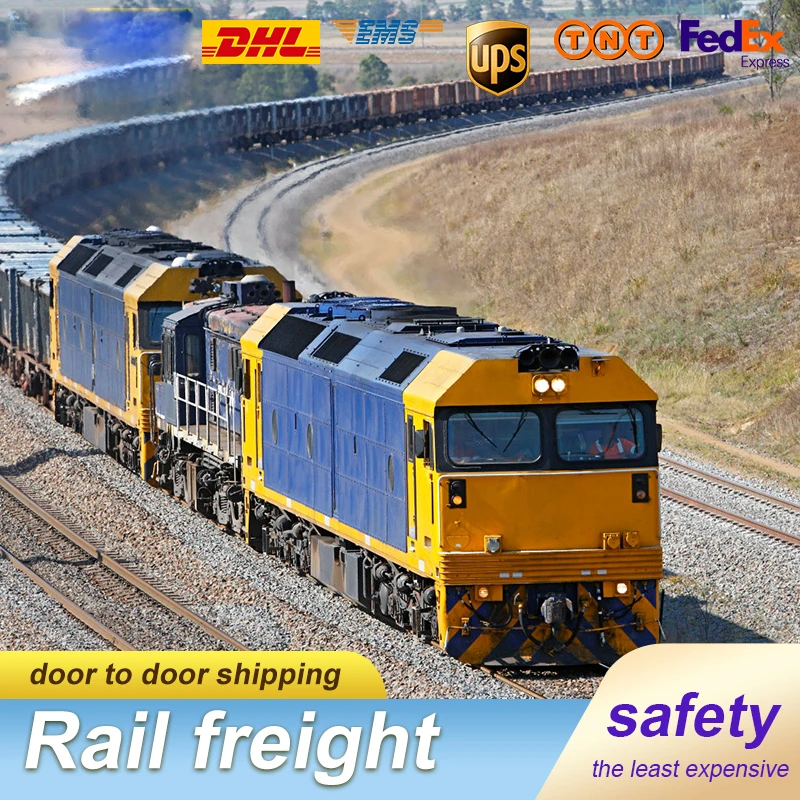 Cheapest ddp door to door train transport railway freight forwarder shipping to russia europe russia uk spain germany italy