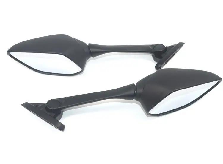 1 Pair Adjustable Black Motorcycle Rear View Side Mirrors with LED Turn Signal Light For CBR R15 R3