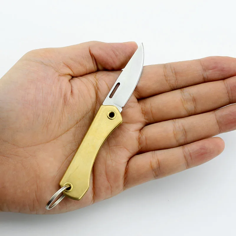 Mini Ranger Slim Legacy Collection Folding knife MINI SAVVY EDC knife Outdoor Camping pocket knife brass Handle