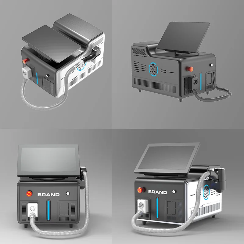 mini flaser desktop 808nm 1200 w diode pico laser skin fraction hair removal 3 wavelenghts portable machine for hair removal an