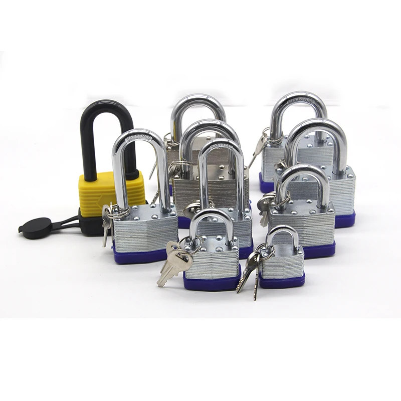 Промышленный замок безопасности металлический Железный сверхпрочный латунный стальной Loto водонепроницаемый пластиковый ламинированный