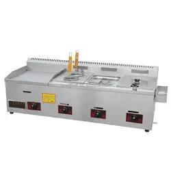 Automatic Home Use electric French fries cutting machine Stainless Steel Gas Fries Frying Machine Commercial Deep Fryer