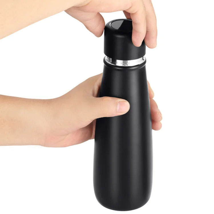 Smart Alarm Clock Reminder Function 220mah Waterproof Luxury Water Bottle Stainless Steels