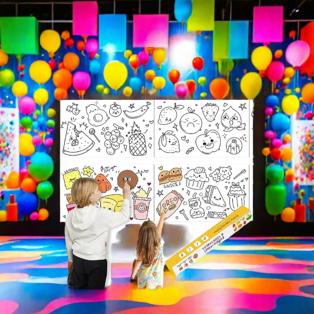 2024 kid toys cheap paper scroll and full  coloring drawing paper wall rolls for child