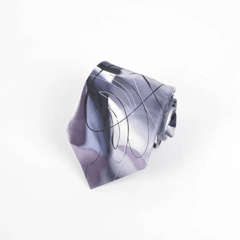 Мужской галстук 8 см под заказ от производителя, шелковый галстук в европейском и американском стиле, Узорчатый Галстук на заказ