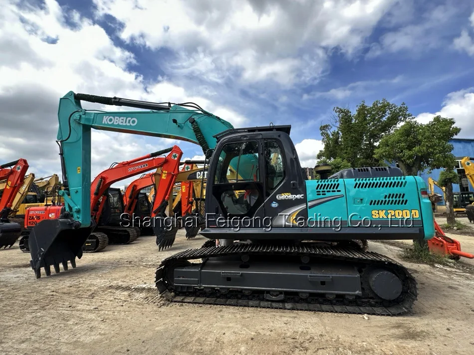 90% new 20 ton 2022 original Japan second hand good condition high quality low price used excavator kobelco sk200 for sale