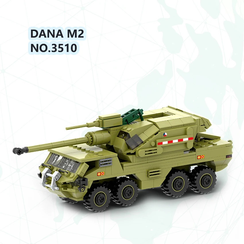 Military Series 3510 DANA M2 Howitzer MOC Model Kids Educational Building Block Toy Set Boy Toy Block Brick Ornaments