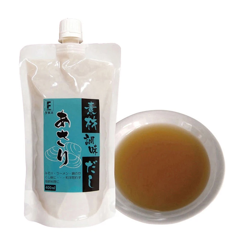 Elegant umami taste littleneck clam ramen soup base Japanese fish sauce