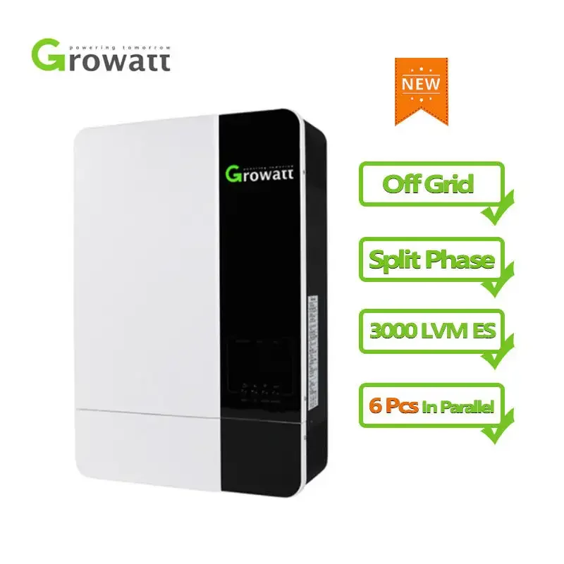 SPF 5000 US Version MPPT 110V 120Vac output Off Grid Split Phase Inverters 5KW Growatt Hybrid Inverter