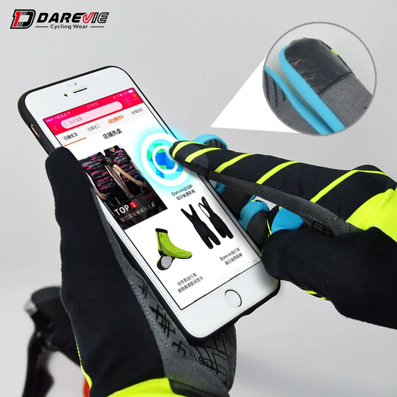 Custom Durable Waterproof  Mtb Grip Cycling Gloves Full Finger  Downhill Gloves for Men