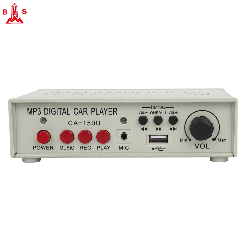 vehicle megaphone speaker with out connect mike  audio amplify electric car speaker record loop play