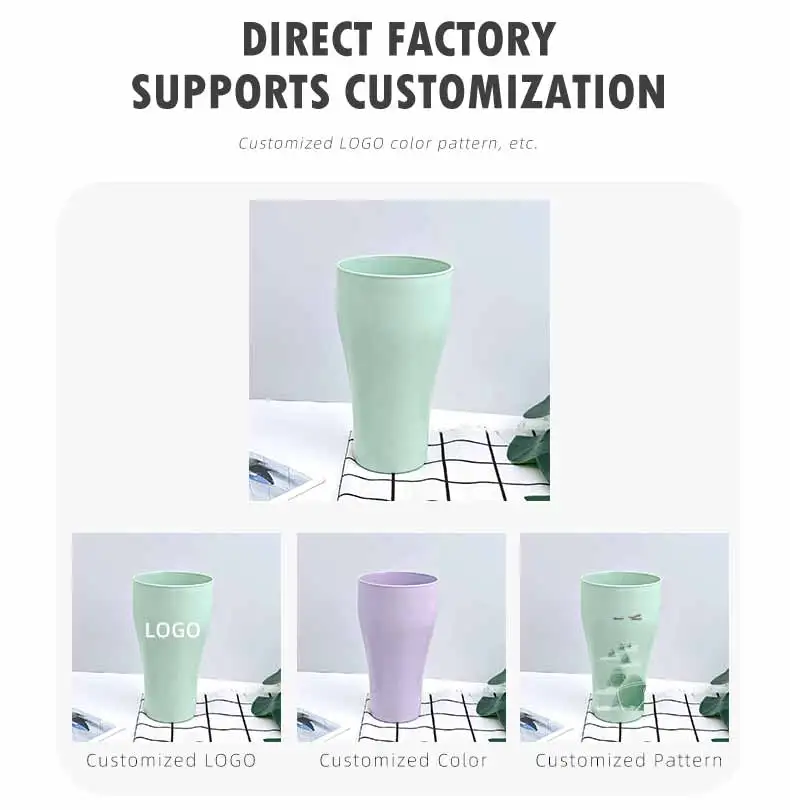 20OZ/600ML water & beer mug reusable water cup and elegant cola mugs wheatstraw travel mugs custom & personalized beverage cup